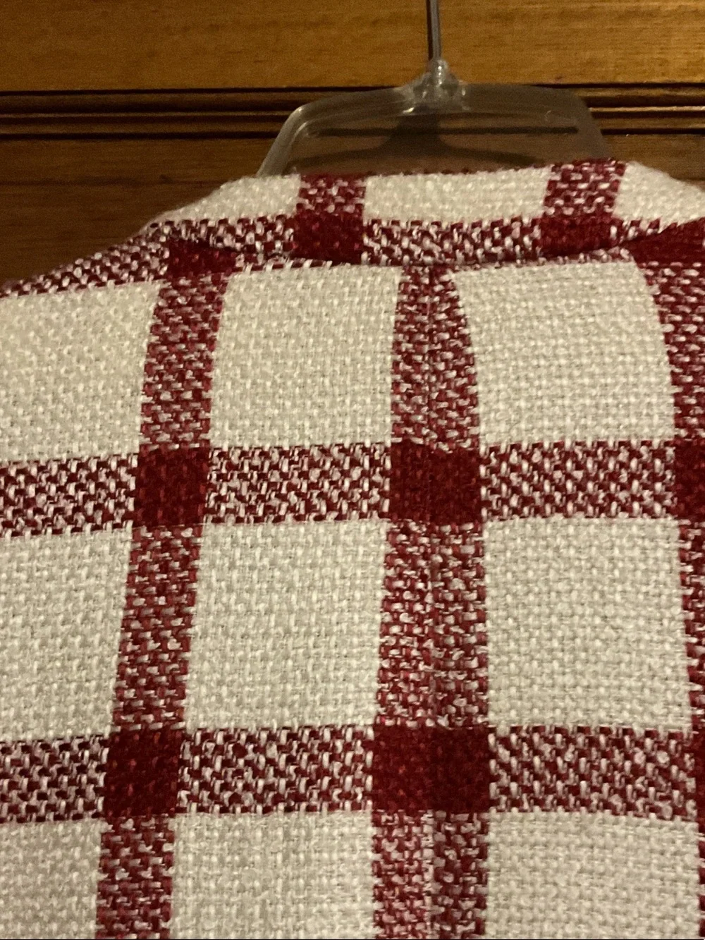 Tower Hill Red & White Plaid Blazer Coat & Red Pants Set